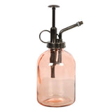 Peach Glass Plant Mister | Indoor Plant Water Sprayer