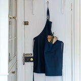 Apron Plain Cotton Pewter