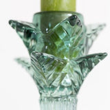 Montebello Green Glass Candlestick