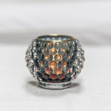 Bubble Glass Votive Powder Blue