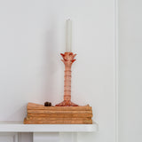 Montebello Glass Candle Stick Rose