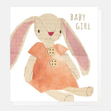 Baby Girl Collage Rabbit Card