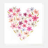 Pastel Flower Heart Everyday Card