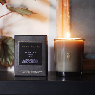 True Grace Manor Collection Black Lily Classic Candle
