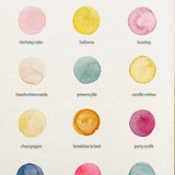 Illustrated Birthday Colour Palette Card