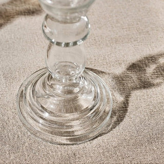 Buran Glass Candlestick - Clear