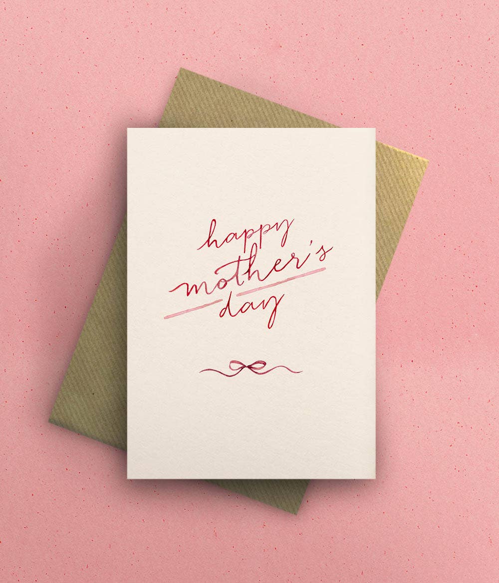 Celebrate Mother's Day with the By Tilly Bow Mother's Day Card. Hand-illustrated, printed on premium 300gsm cardstock and supplied with a kraft envelope.