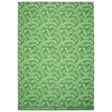 A sheet of Cambridge Imprint gift wrap paper with a green floral pattern.