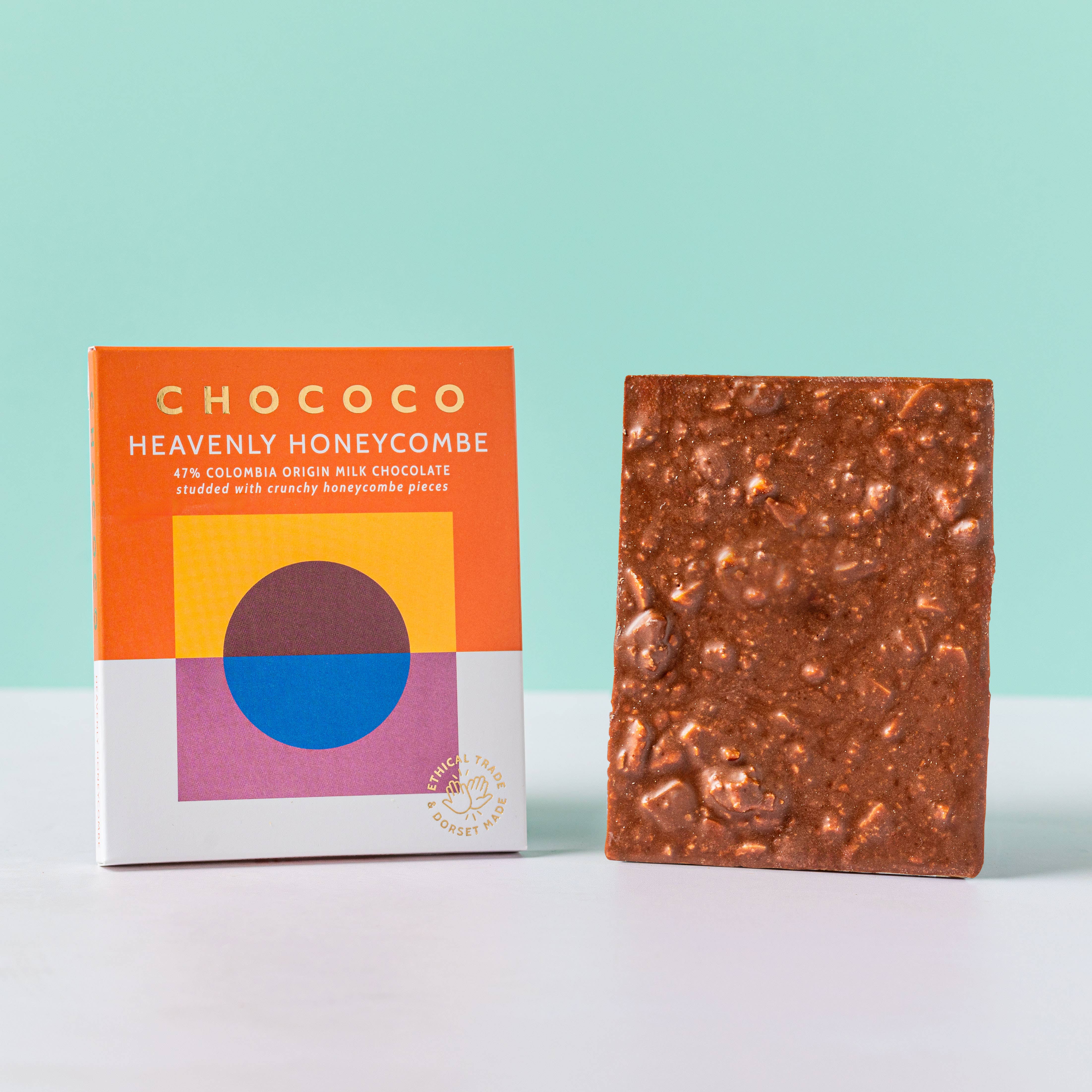 Crunchy honeycombe milk chocolate bar