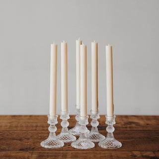 Dinner Candles in Glass Holders