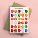 The Colours of Christmas Greetings Card