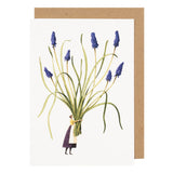Laura Stoddart Spring Flowers Muscari Greetings Card