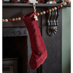 Red velvet christmas stocking