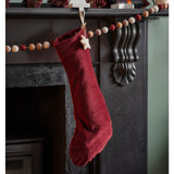 Red velvet christmas stocking