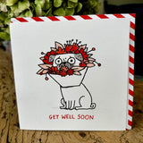 Get Well Soon Pug Flowers