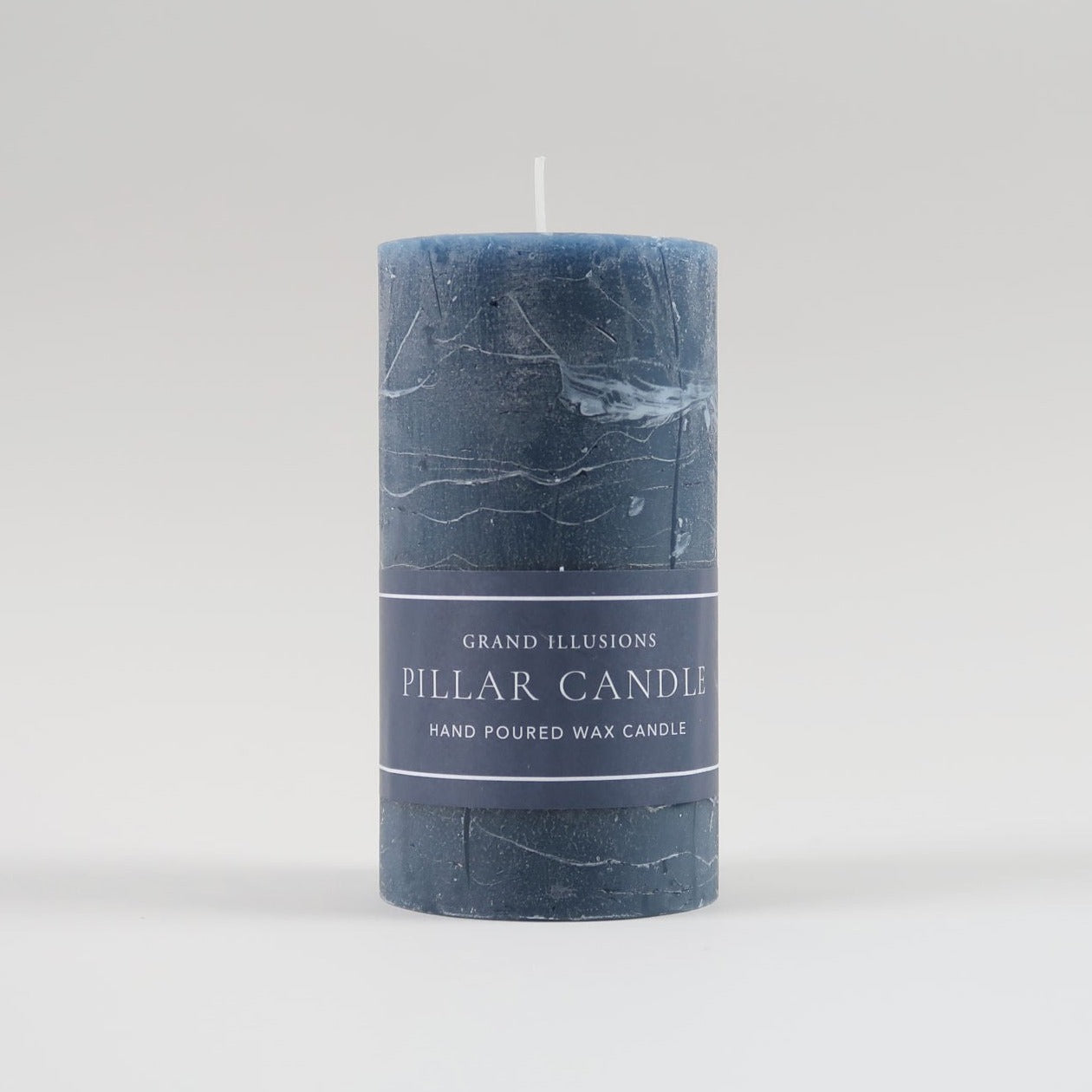 70 x 130mm blue pillar candle