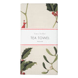 Laura Stoddart Holly & Mistletoe Tea Towel