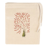 Laura Stoddart Red Berries Mini Drawstring Gift Bag