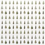 Laura Stoddart Christmas Trees Gift Wrap Sheet
