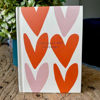 Caroline Gardener Pale Pink Heart Address & Birthday Book