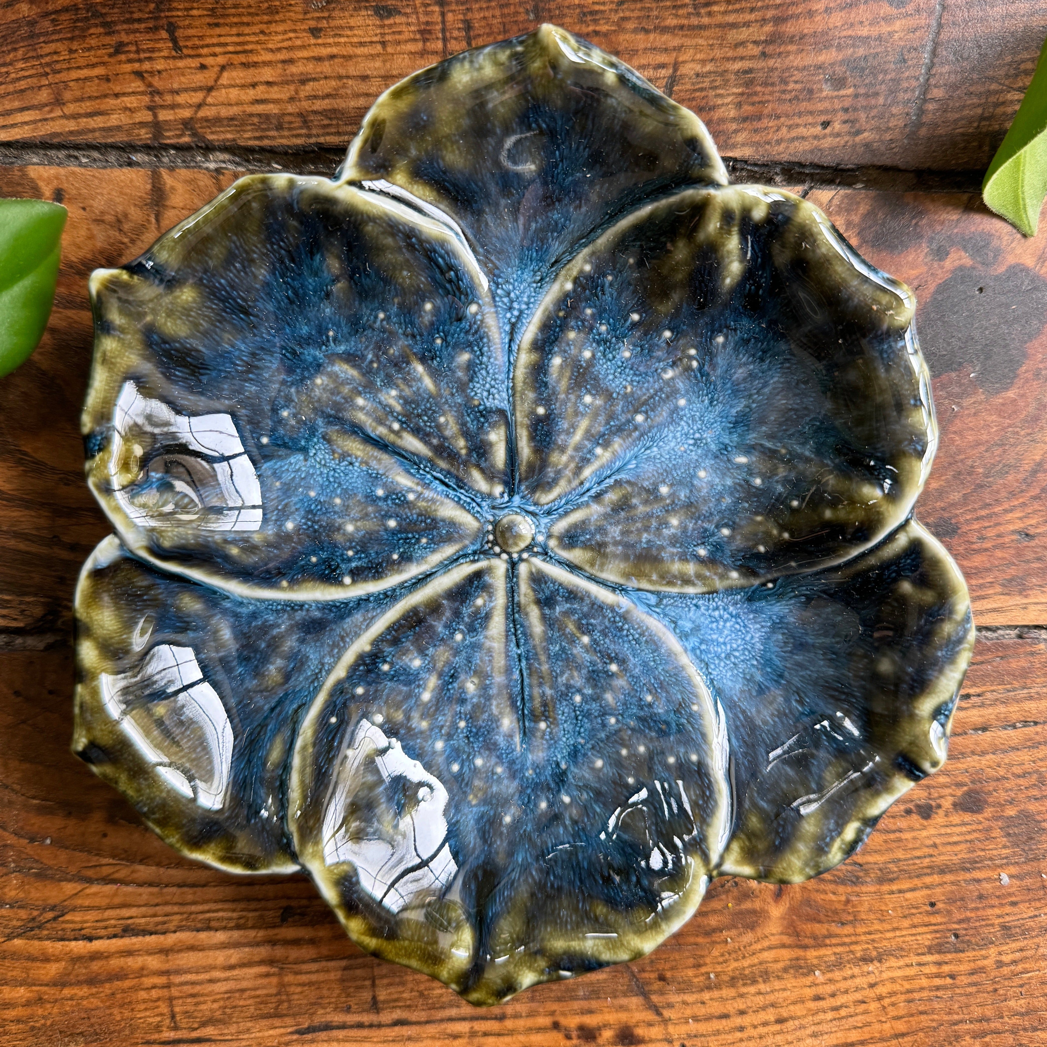 Lyssa Plate - Blue Melange