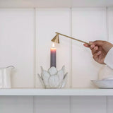 Petal Candle Holder – White, Medium