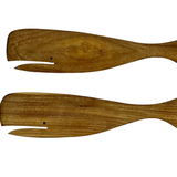 Acacia Wood pair of salad servers