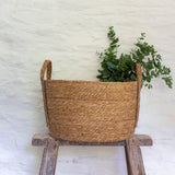 Oval Seagrass Basket with Handles