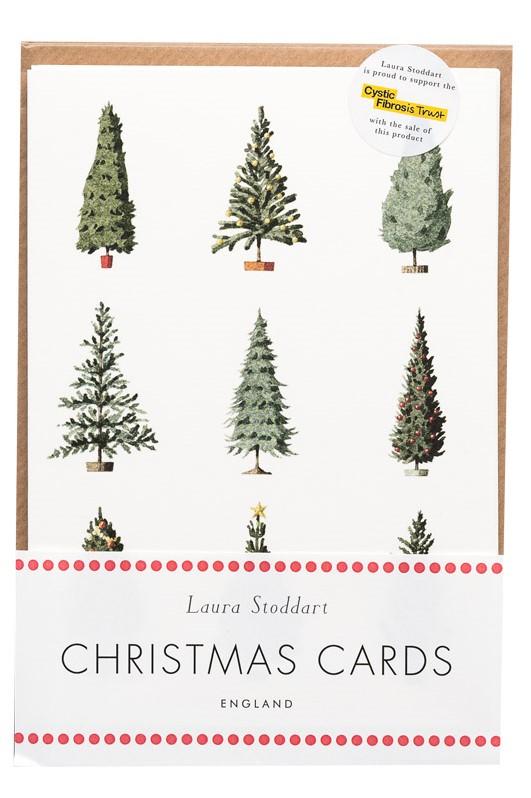 Pack of 10 Christmas Tree Cards