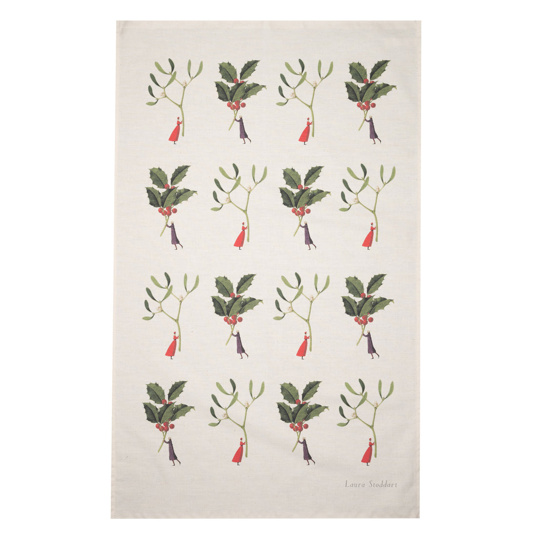 Holly and Mistletoe Christmas Paper Napkins
