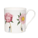 In Bloom Pink Flowers Large China Mug