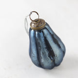Ice Blue Pear Bauble Decoration