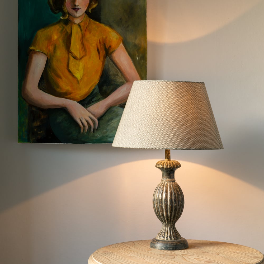 Stonewash Grey Table Lamp