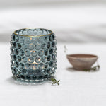 Bubbly blue votive holder