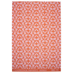 Rose and rust dandelion patterned paper gift wrap