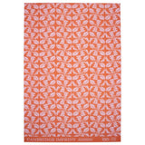 Rose and rust dandelion patterned paper gift wrap