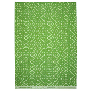 Patterned Paper Pear Halves Grass Green