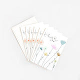 Pastel Flowers Thank You Cards Pack of 6