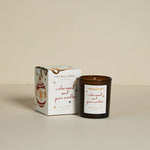 earthy verdant festive candle