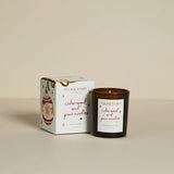 earthy verdant festive candle