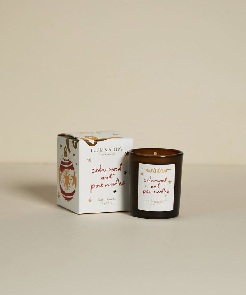 earthy verdant festive candle
