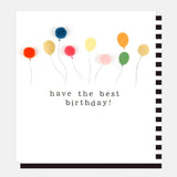 Pom Pom Birthday Card