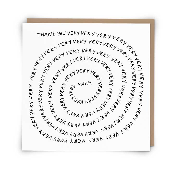 Thank you Very Much Greetings Card