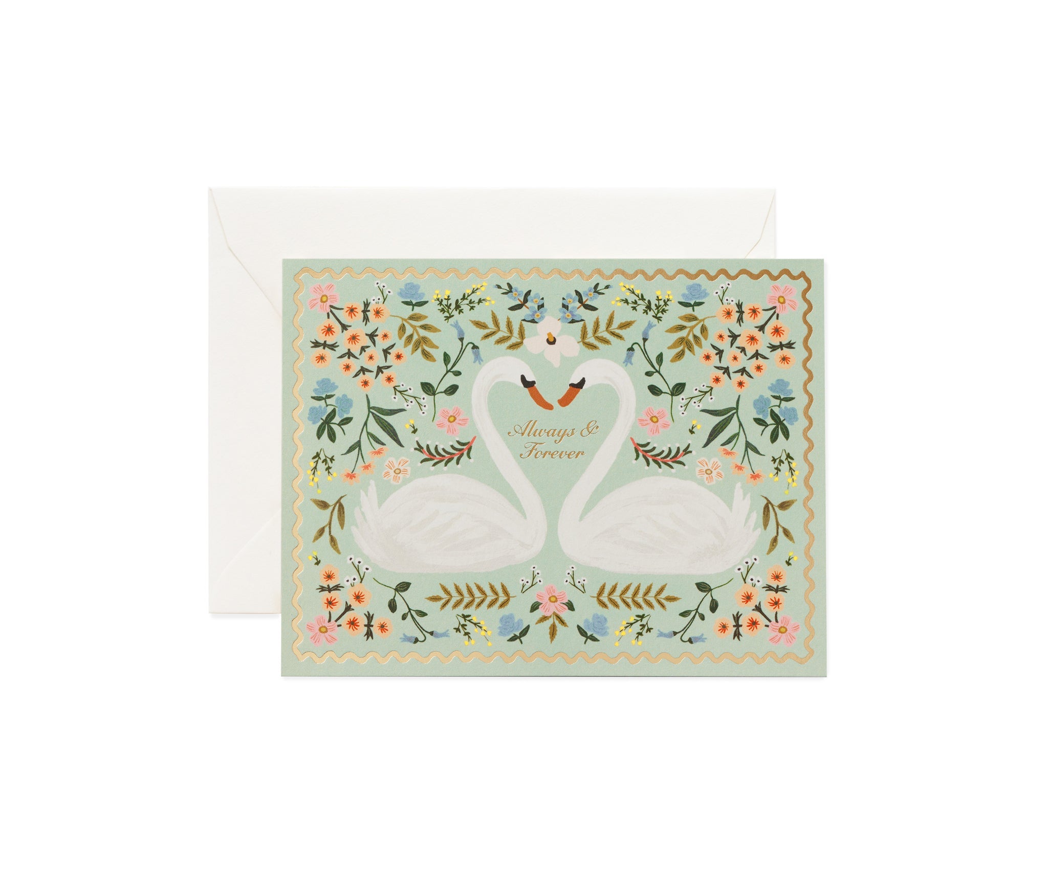 Two Swans Anniversary Card