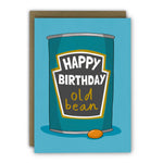 Happy Birthday Old Bean funny card