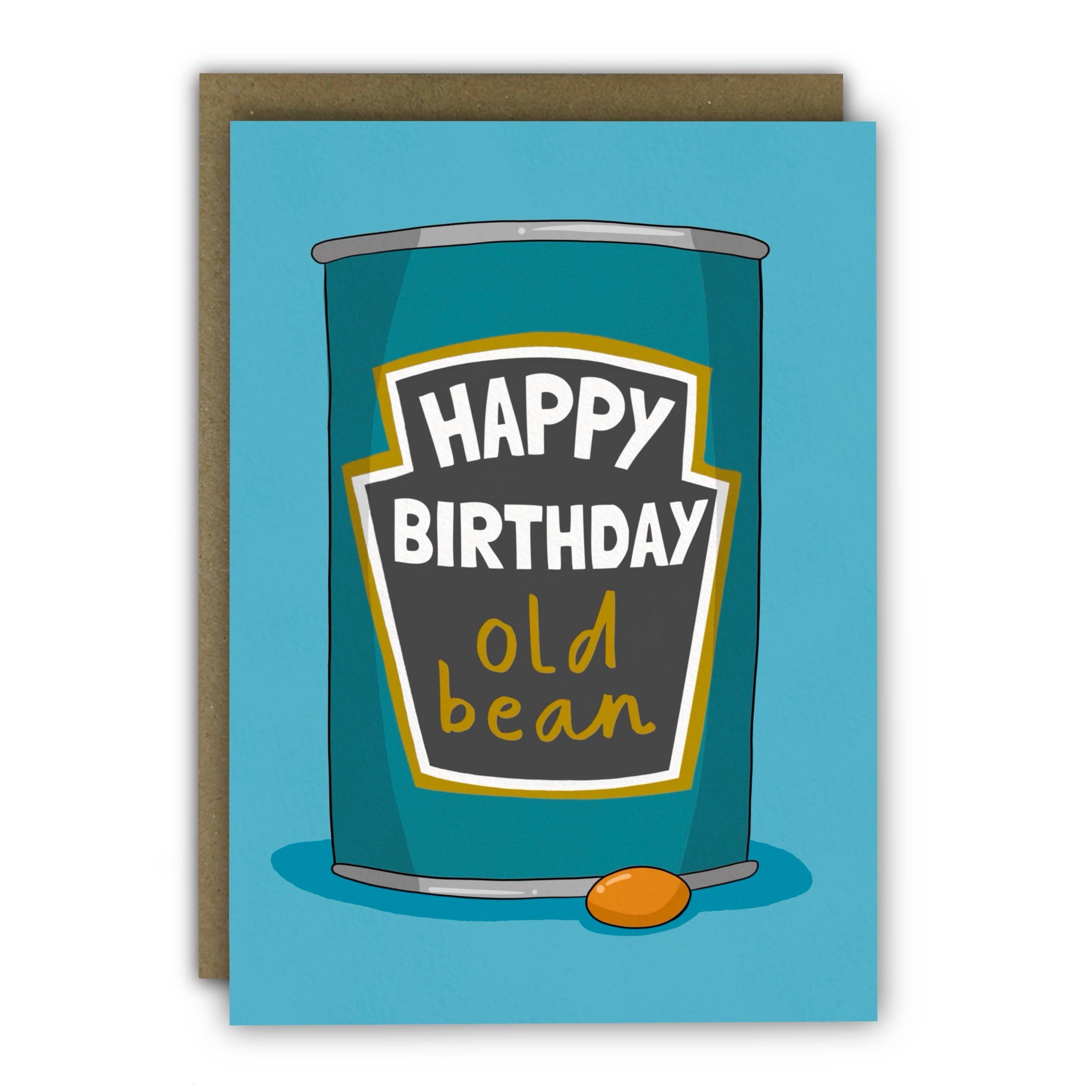 Happy Birthday Old Bean funny card