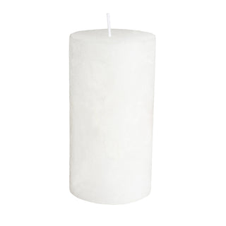 Rustic Pillar Candle White 70x130mm