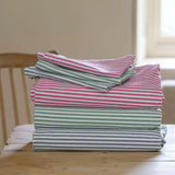Striped Tablecloth Moss Green | Cotton Ticking Stripe