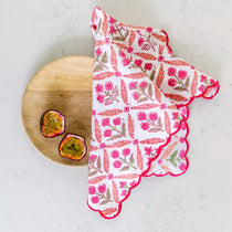 Grand Illusions Pink Cotton Napkin