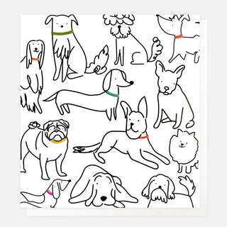 Scribbly Dogs Everyday Blank Card